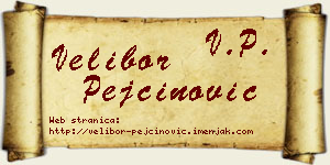 Velibor Pejčinović vizit kartica